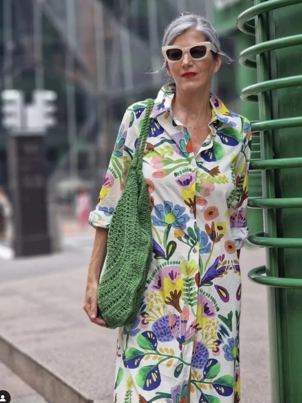 Zara floral poplin shirt maxi dress midi long sleeve colorful SS24 blogger fav - Picture 6 of 16